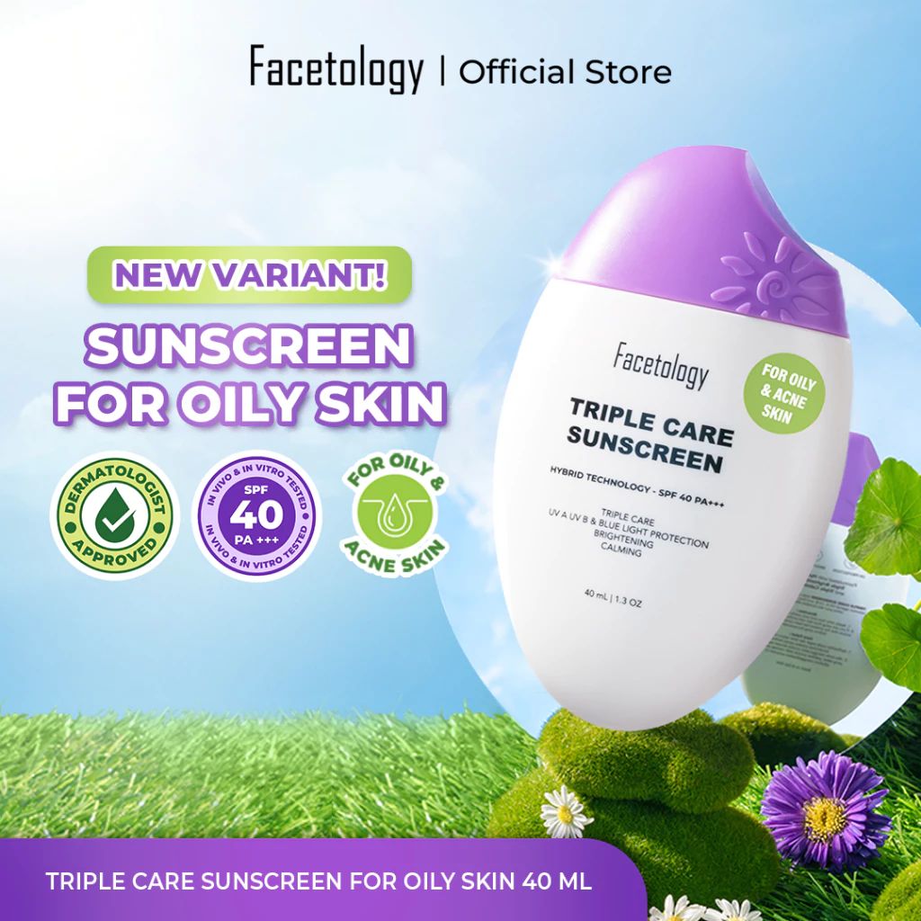 Facetology Triple Care Sunscreen For Oily Skin SPF 40 40ml