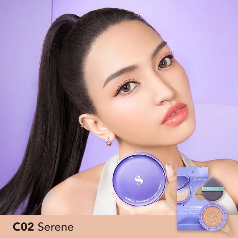 Somethinc Coverblur Pro Filter Breathable Cushion Full Set (C02 Serene)