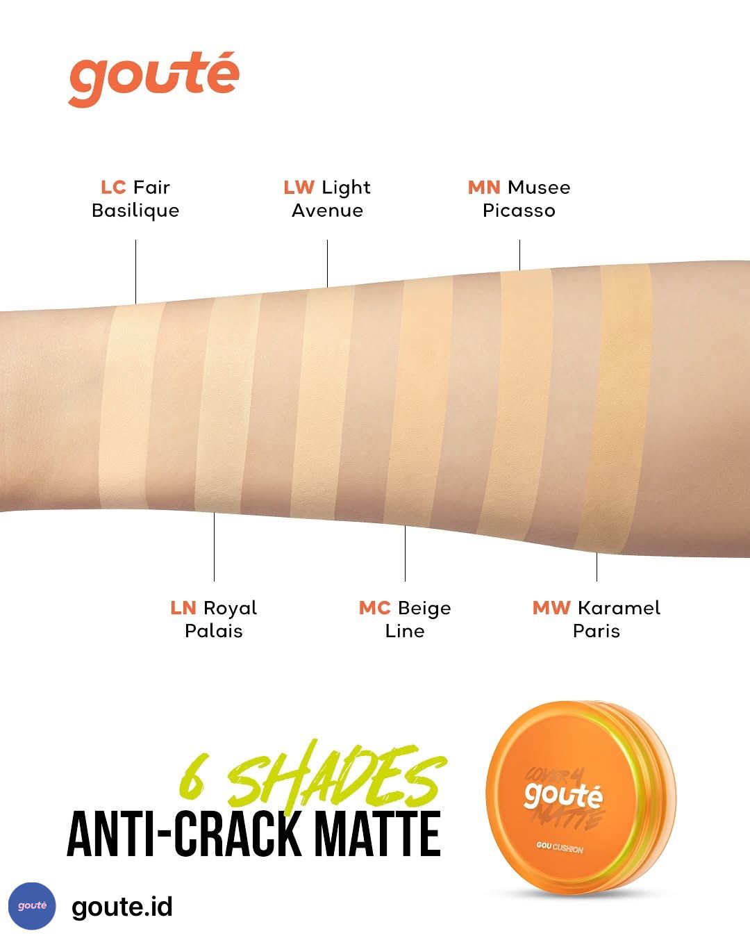 Gou Cusion Matte Finish - MC Beige Line