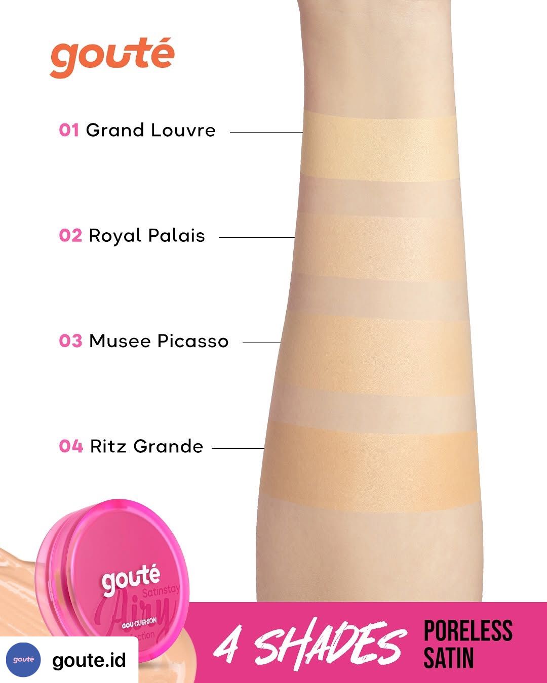 Gou Cusion Natural Silk Satin Cusion - Ritz Grande