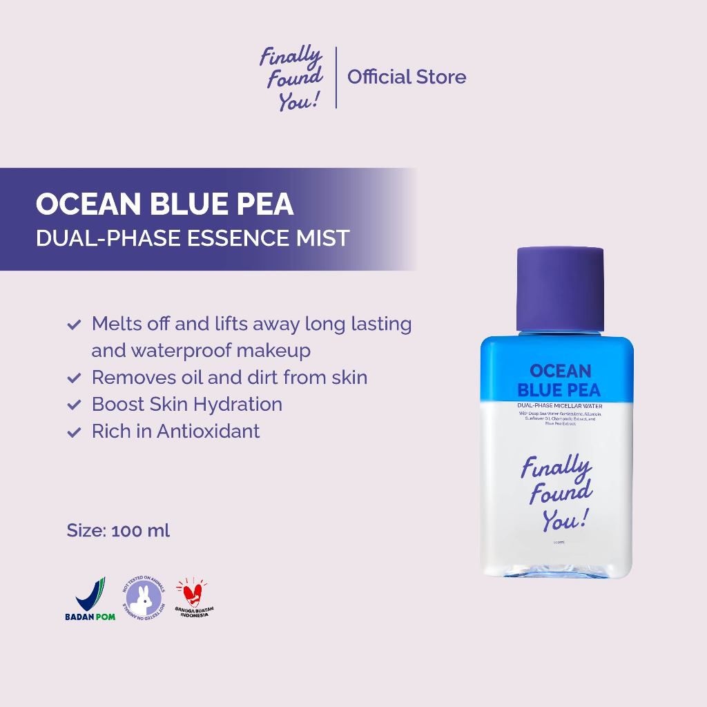 Ocean Blue Pea Dual Phase Micellar Water