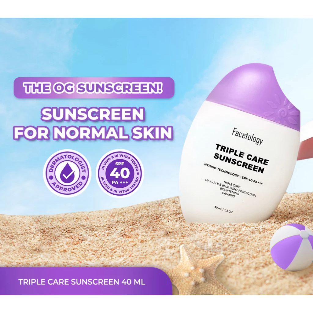 Facetology Triple Care Sunscreen SPF 40 40ml
